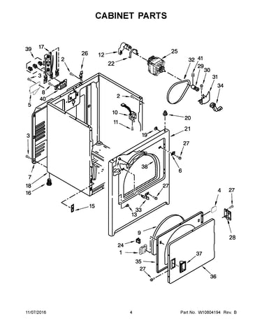 Cabinet parts