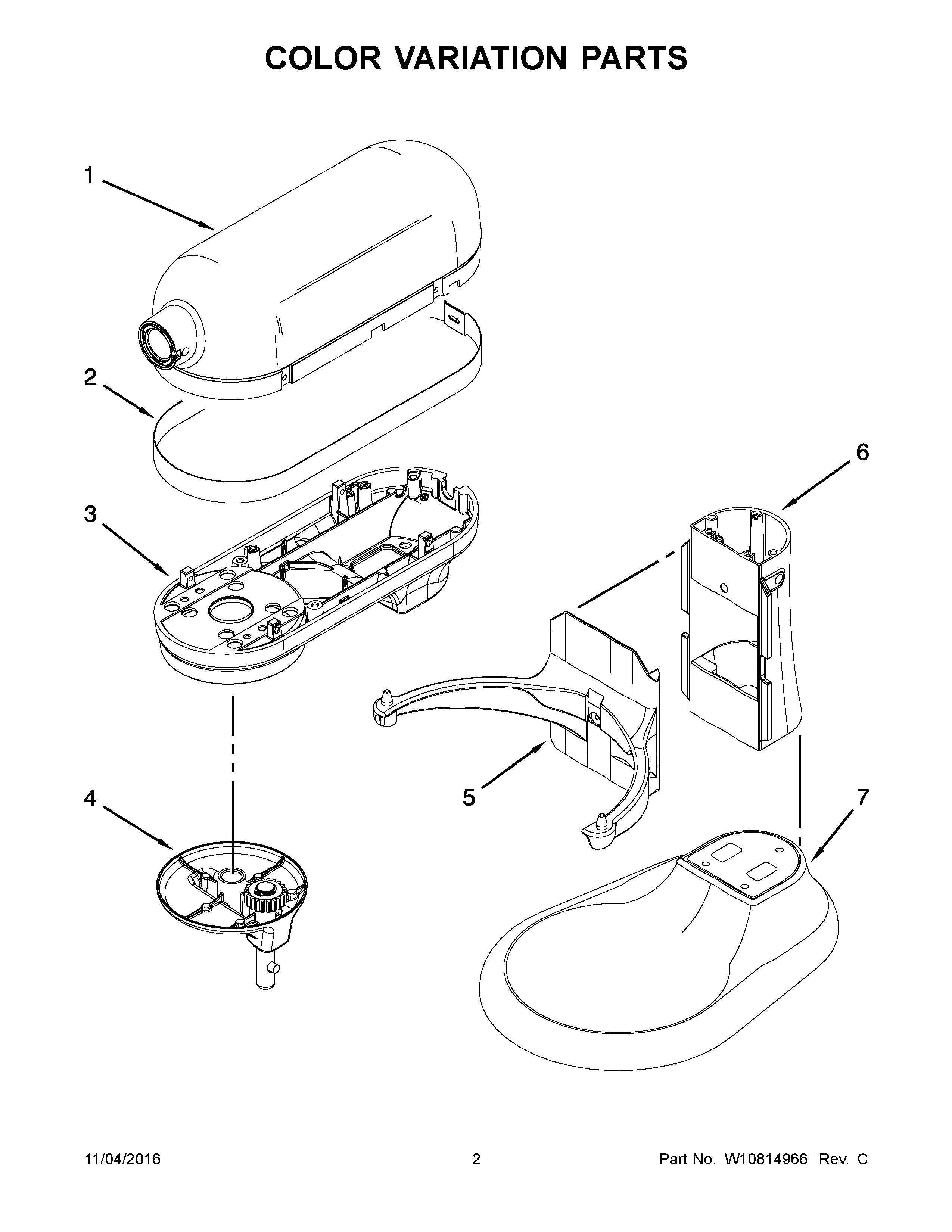 COLOR VARIATION PARTS