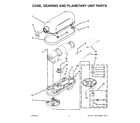 KitchenAid 5KSMC895ECA0 case, gearing and planetary unit parts diagram