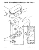 Case, gearing and planetary unit parts
