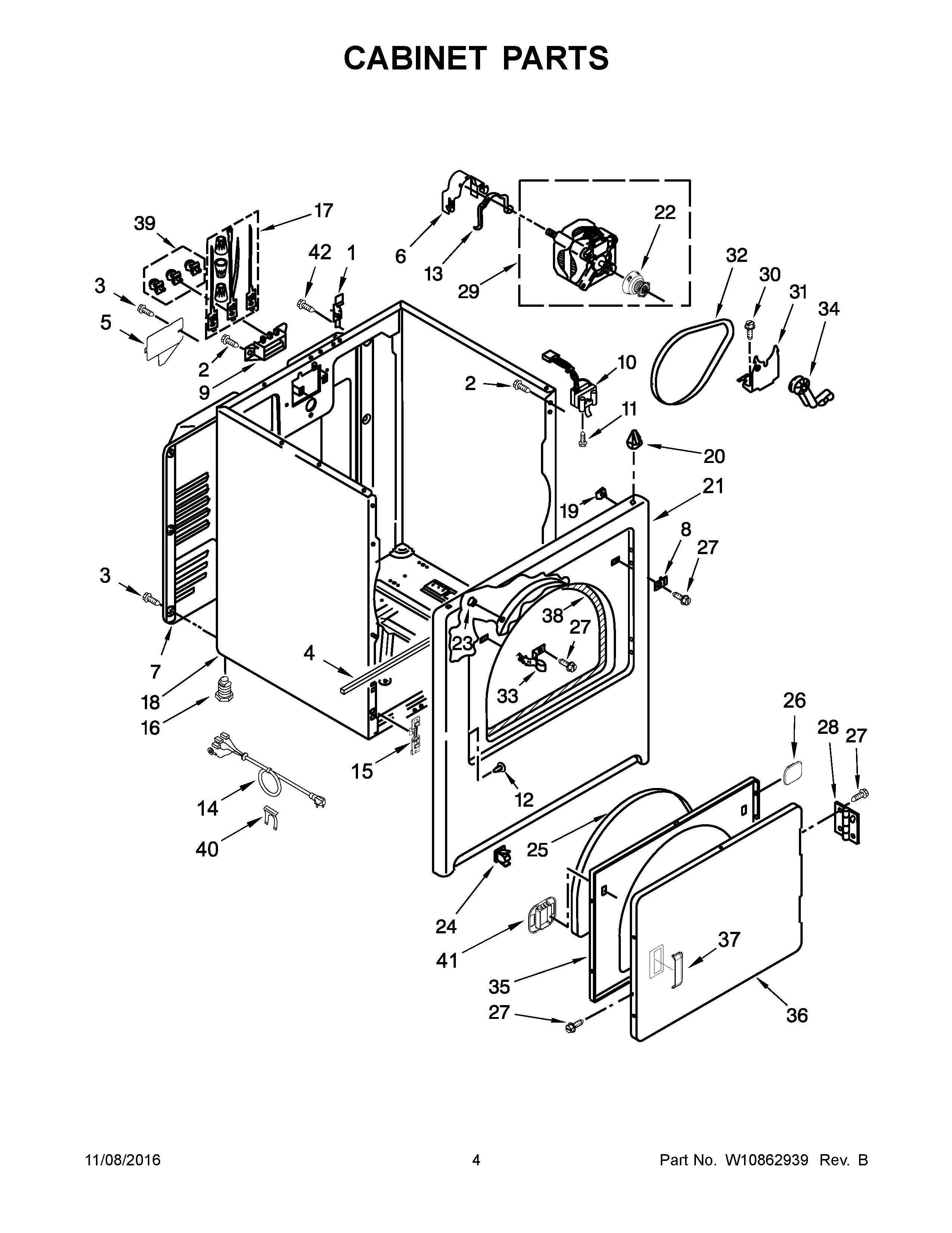 Cabinet parts