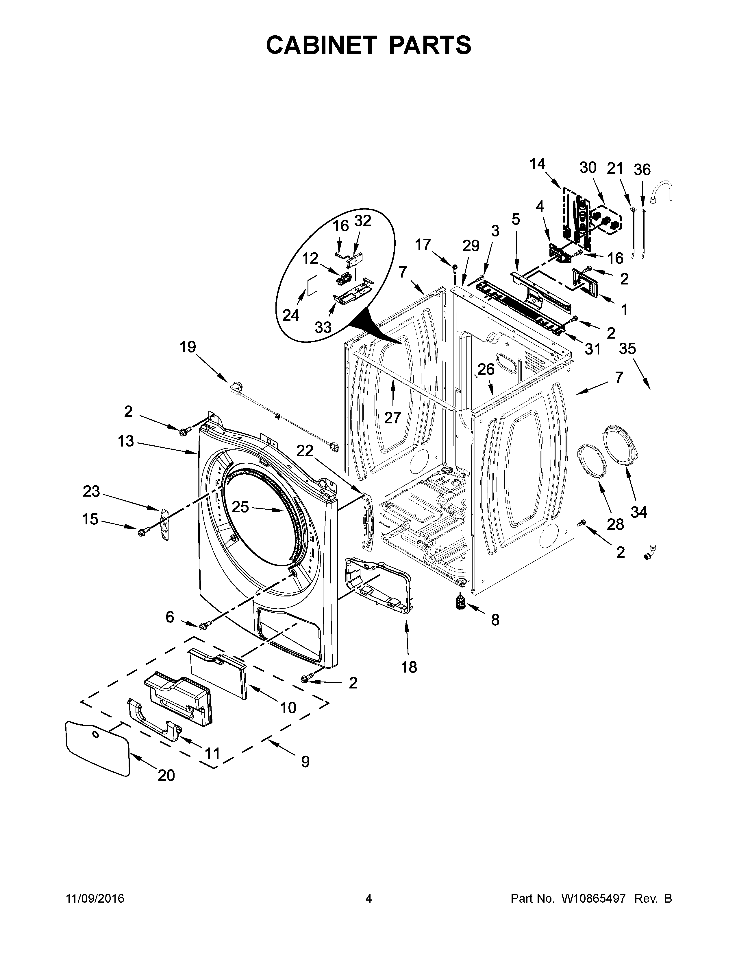 Cabinet parts