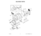 Whirlpool WED9290FC0 bulkhead parts diagram