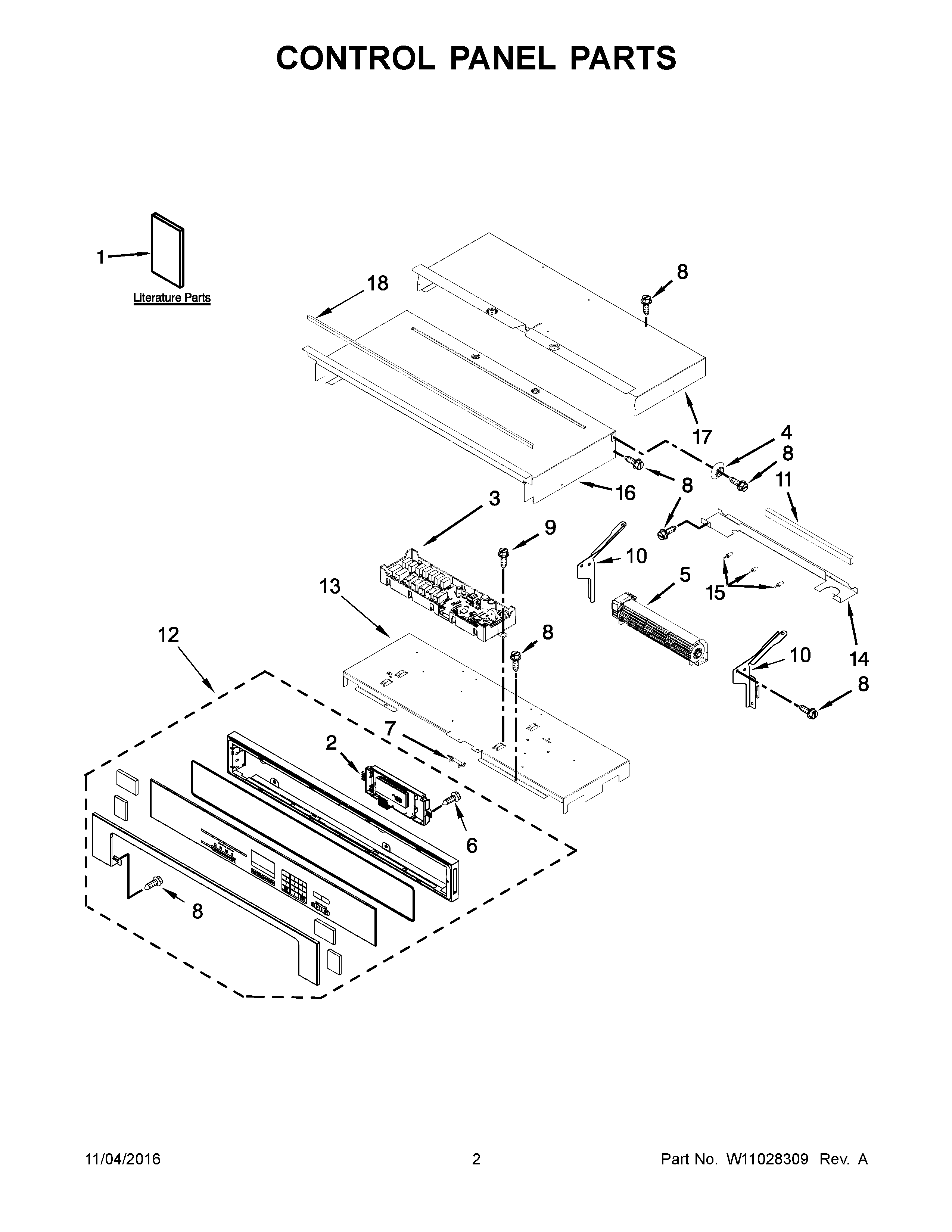 CONTROL PANEL PARTS