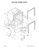 Tub and frame parts