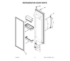 Whirlpool WRS325FNAB00 refrigerator door parts diagram