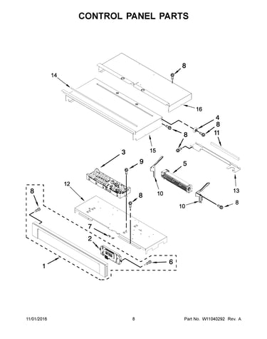 Control panel parts