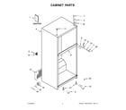 Amana ART318FFDW00 cabinet parts diagram