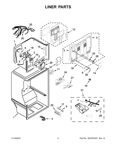 Liner parts