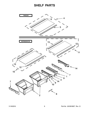 Shelf parts