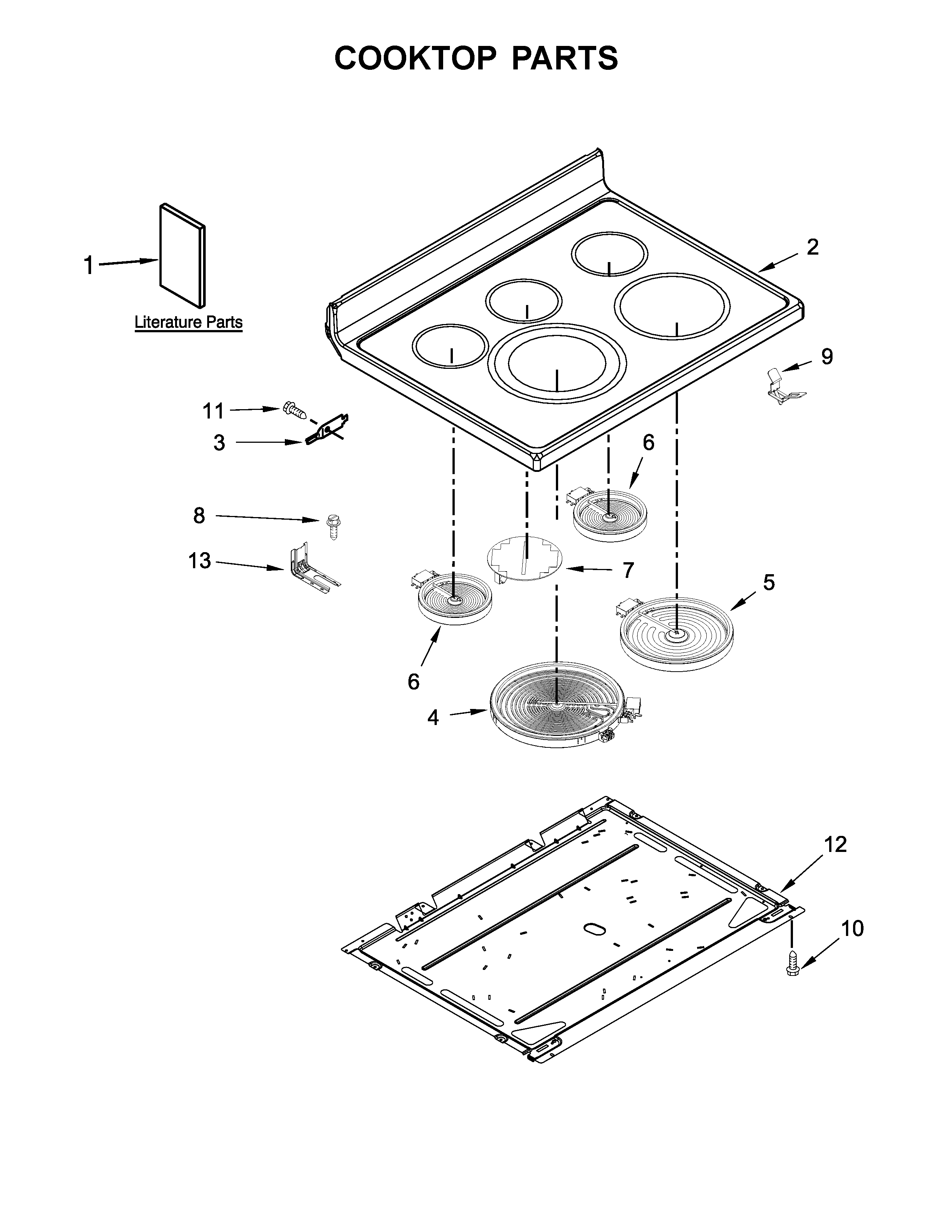 Cooktop parts
