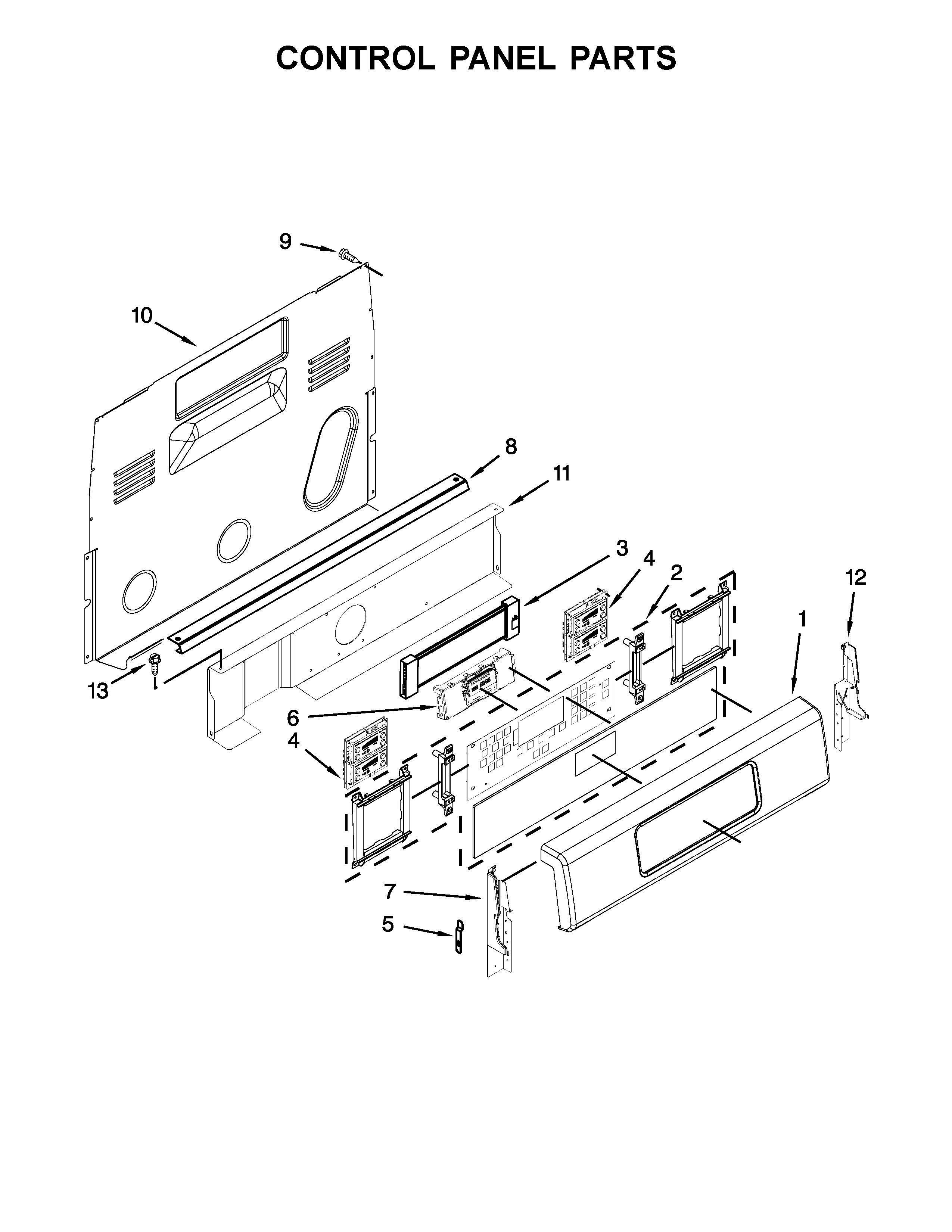 Control panel parts