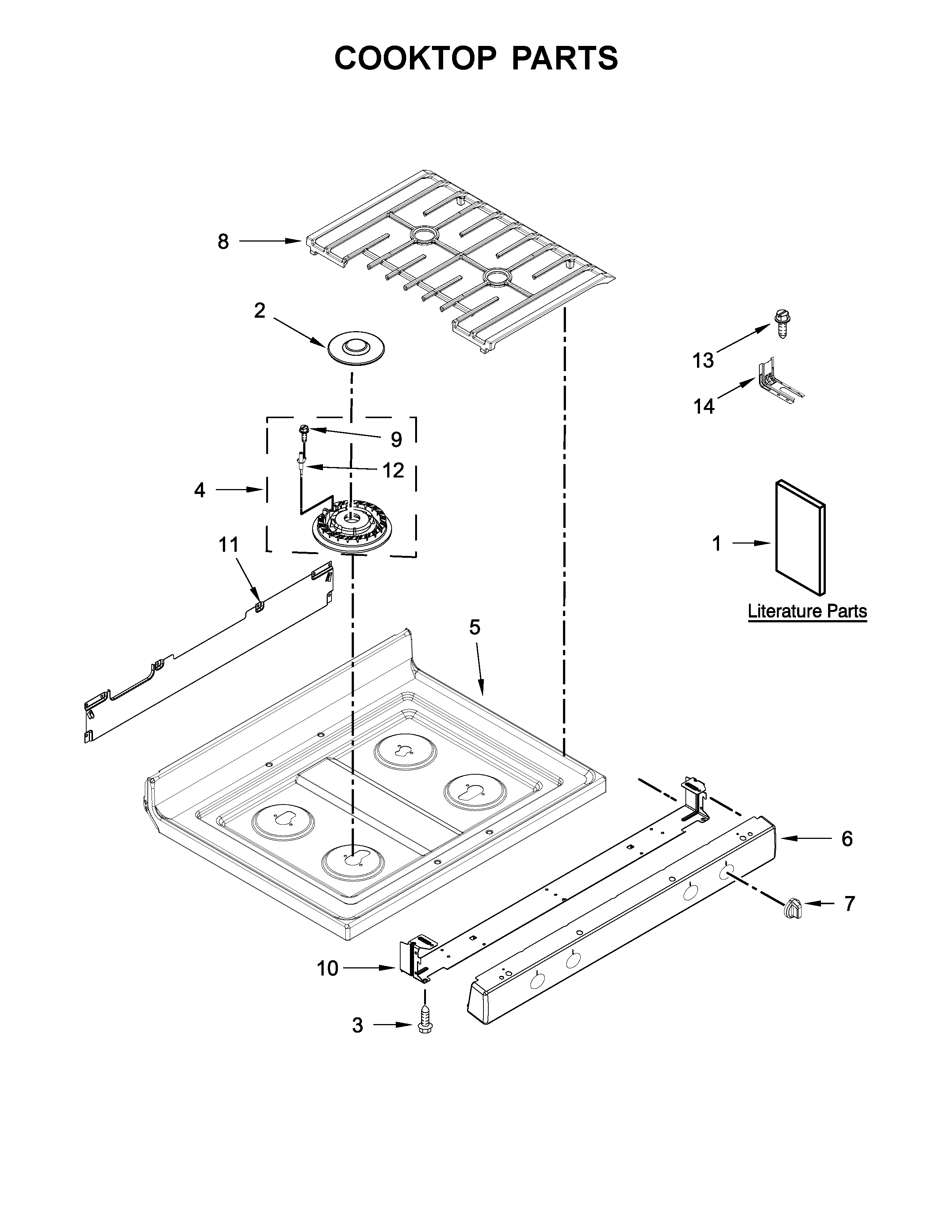 COOKTOP PARTS