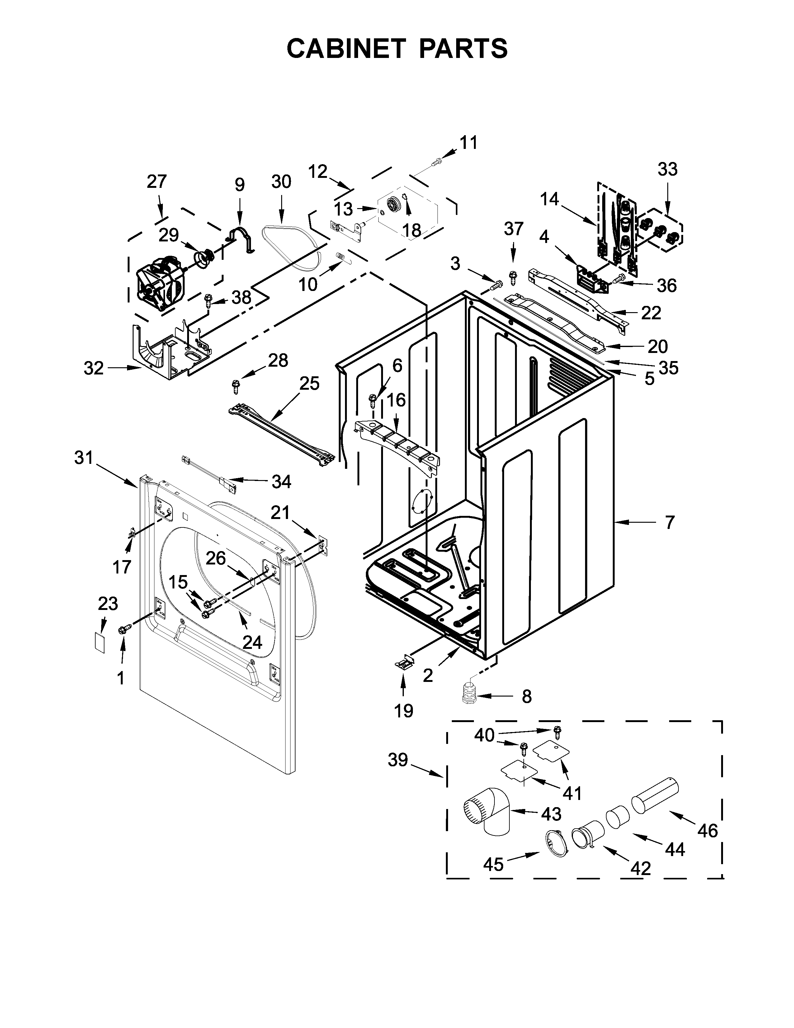 Cabinet parts