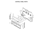 Whirlpool YWFE510S0EB0 control panel parts diagram
