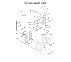 Whirlpool WTW8700EC0 top and cabinet parts diagram