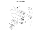 KitchenAid KMHC319EBL1 air flow parts diagram