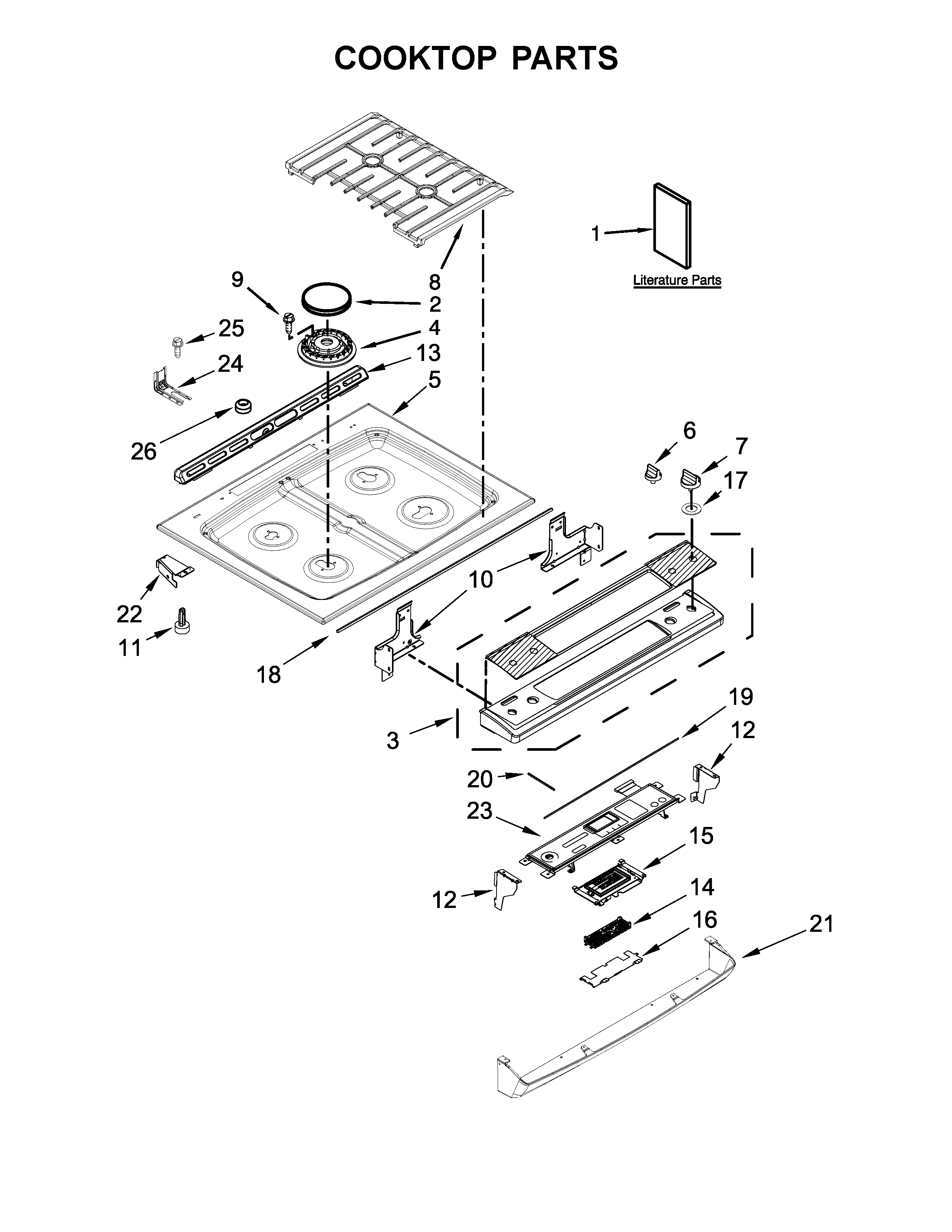 Cooktop parts