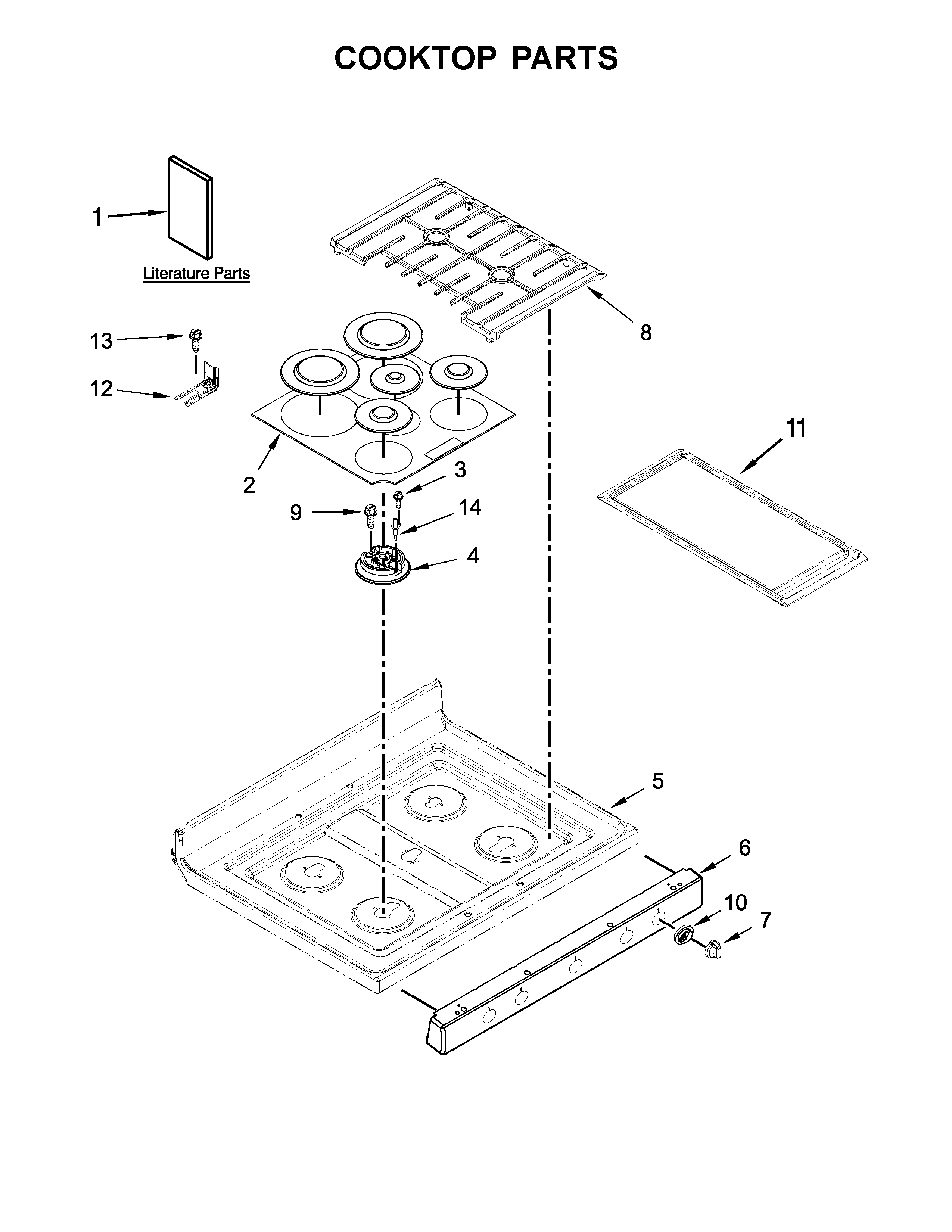 Cooktop parts