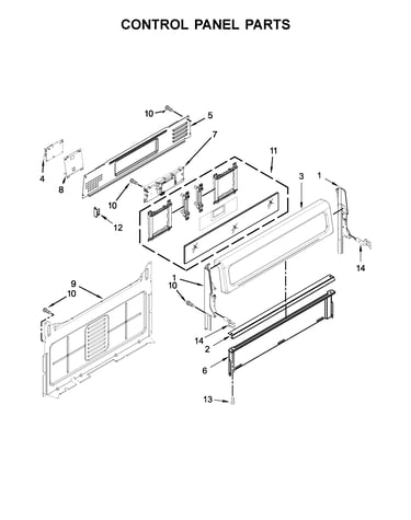 Control panel parts