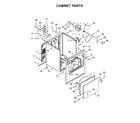 Whirlpool 4KWED4605FW0 cabinet parts diagram