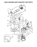 Case, gearing and planetary unit parts