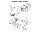 KitchenAid 3KSM5CBTER0 motor and control unit parts diagram