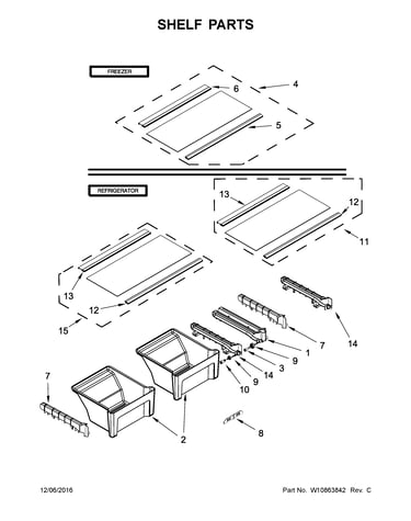 Shelf parts