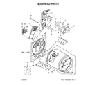 Amana 4KNED4605FW0 bulkhead parts diagram