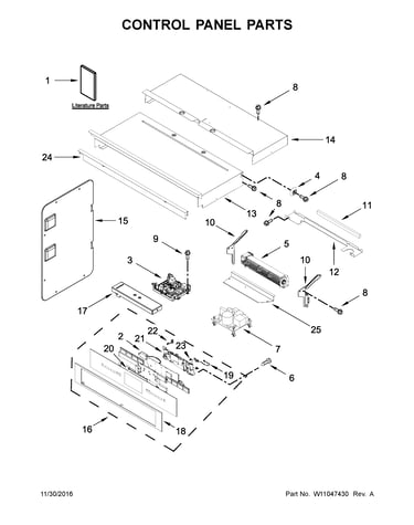 Control panel parts