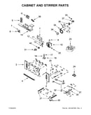 Cabinet and stirrer parts