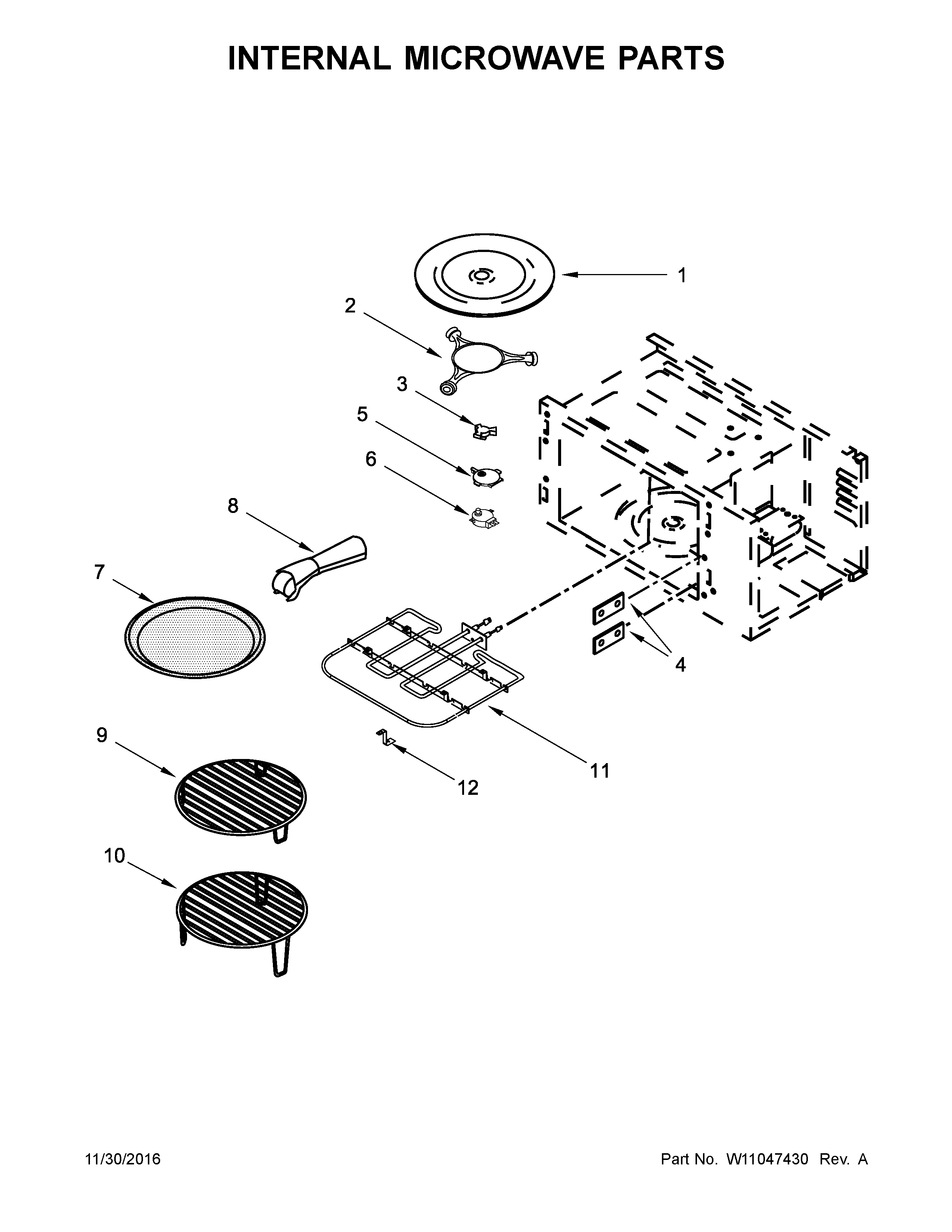 INTERNAL MICROWAVE PARTS