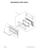 Microwave door parts
