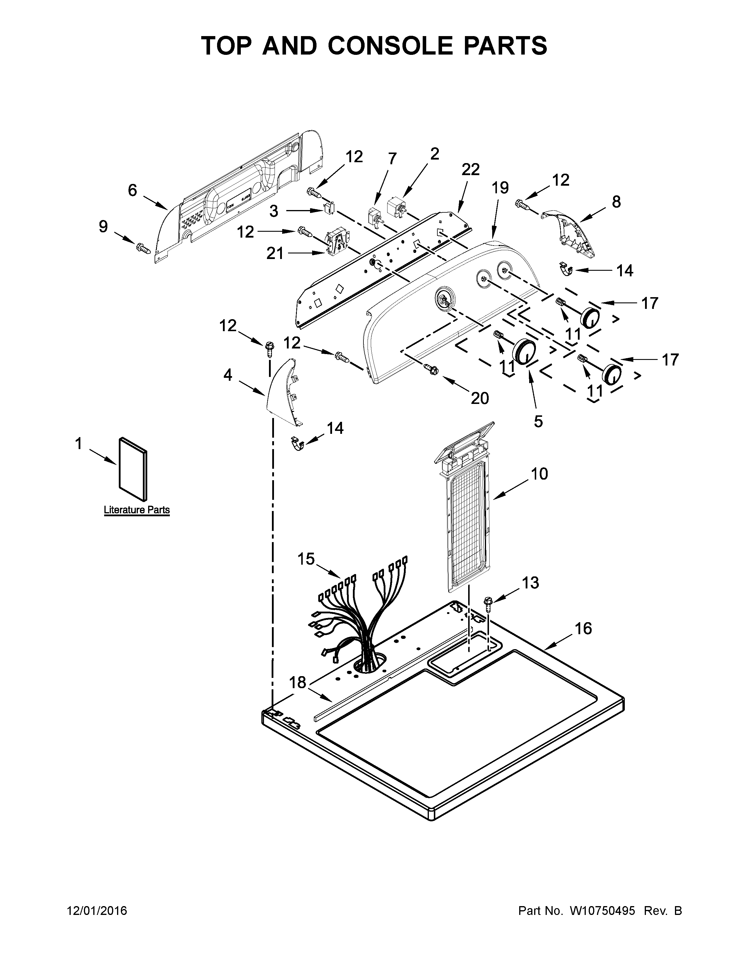 TOP AND CONSOLE PARTS