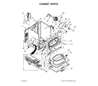 Whirlpool 7MWGD1800DM1 cabinet parts diagram