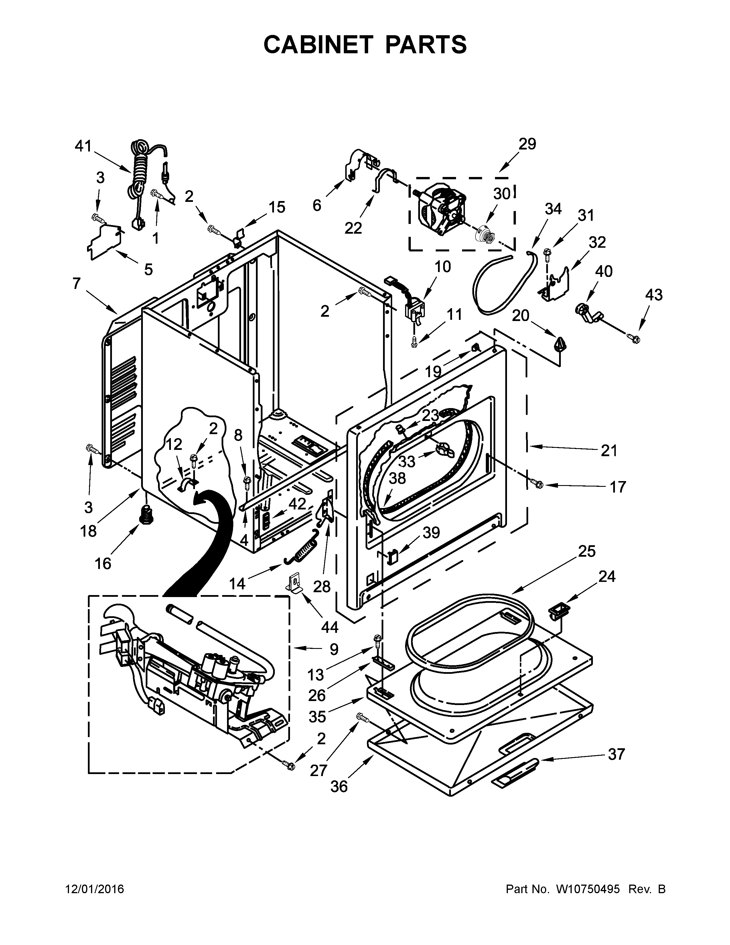 Cabinet parts