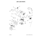 KitchenAid KMHC319EBS0 air flow parts diagram