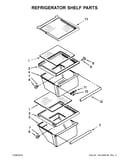 Refrigerator shelf parts