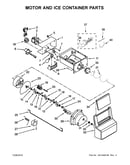 Motor and ice container parts