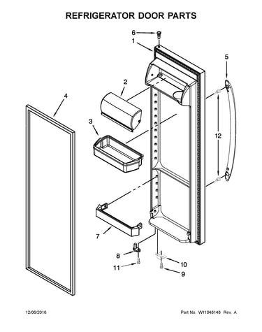 Refrigerator door parts