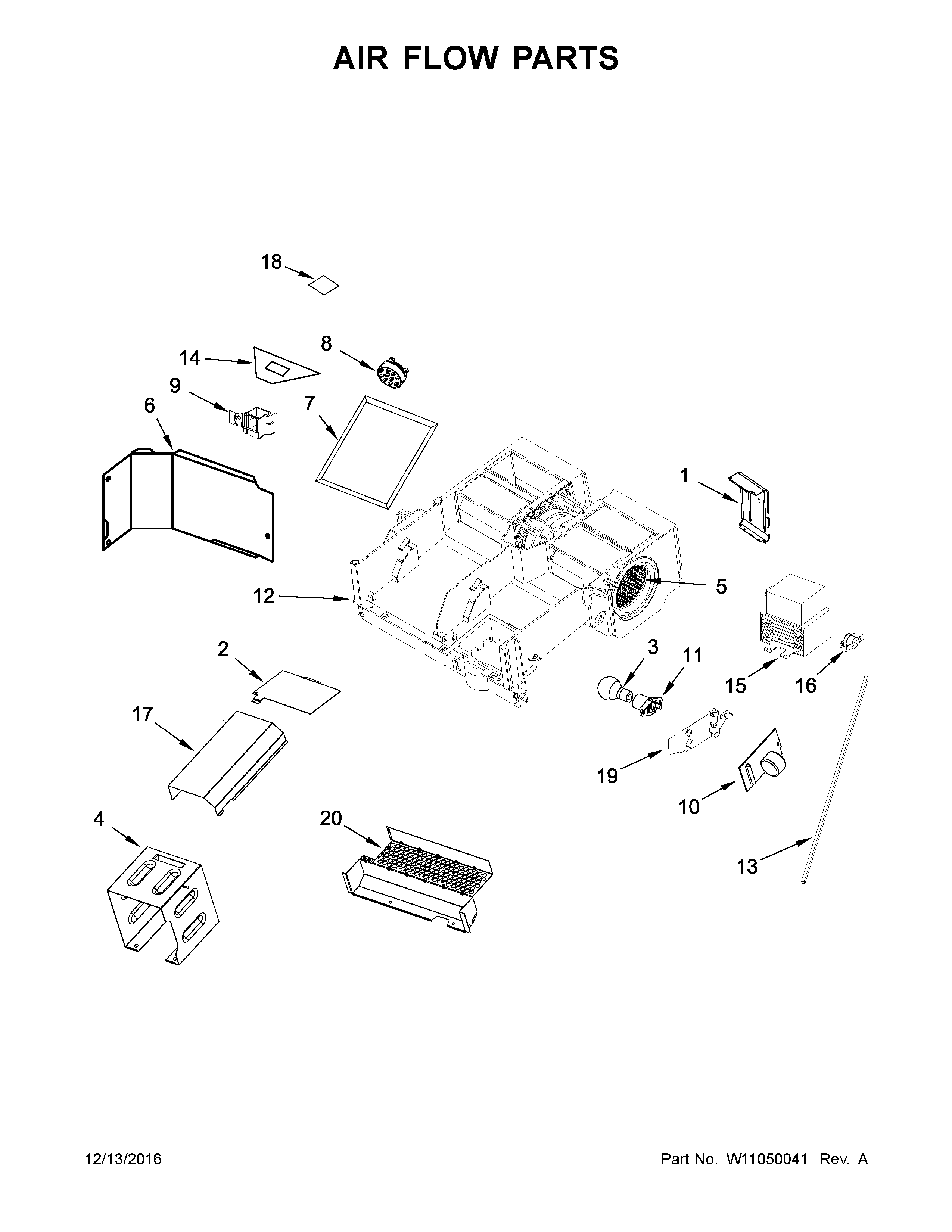Air flow parts