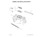 Maytag MMV5219FW0 cabinet and installation parts diagram