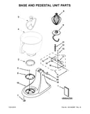 Base and pedestal unit parts