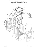 Top and cabinet parts