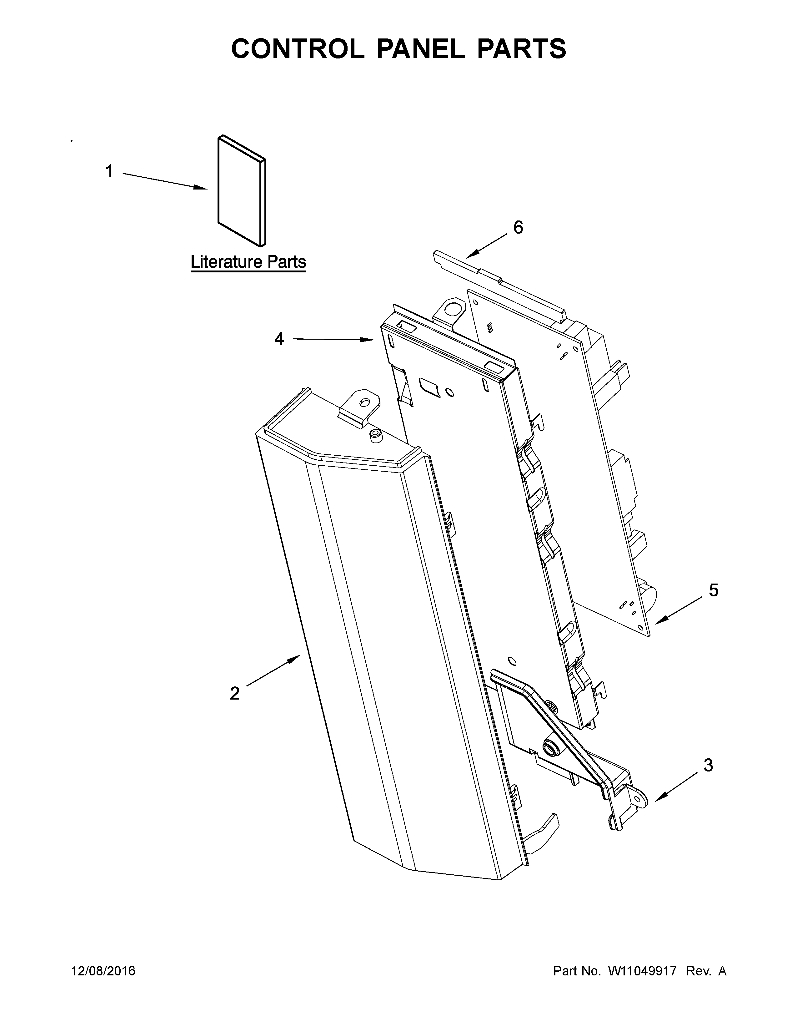 Control panel parts