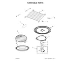 KitchenAid KMHC319EBS1 turntable parts diagram