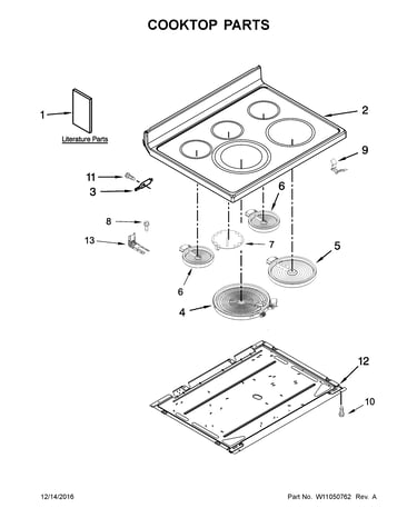 Cooktop parts