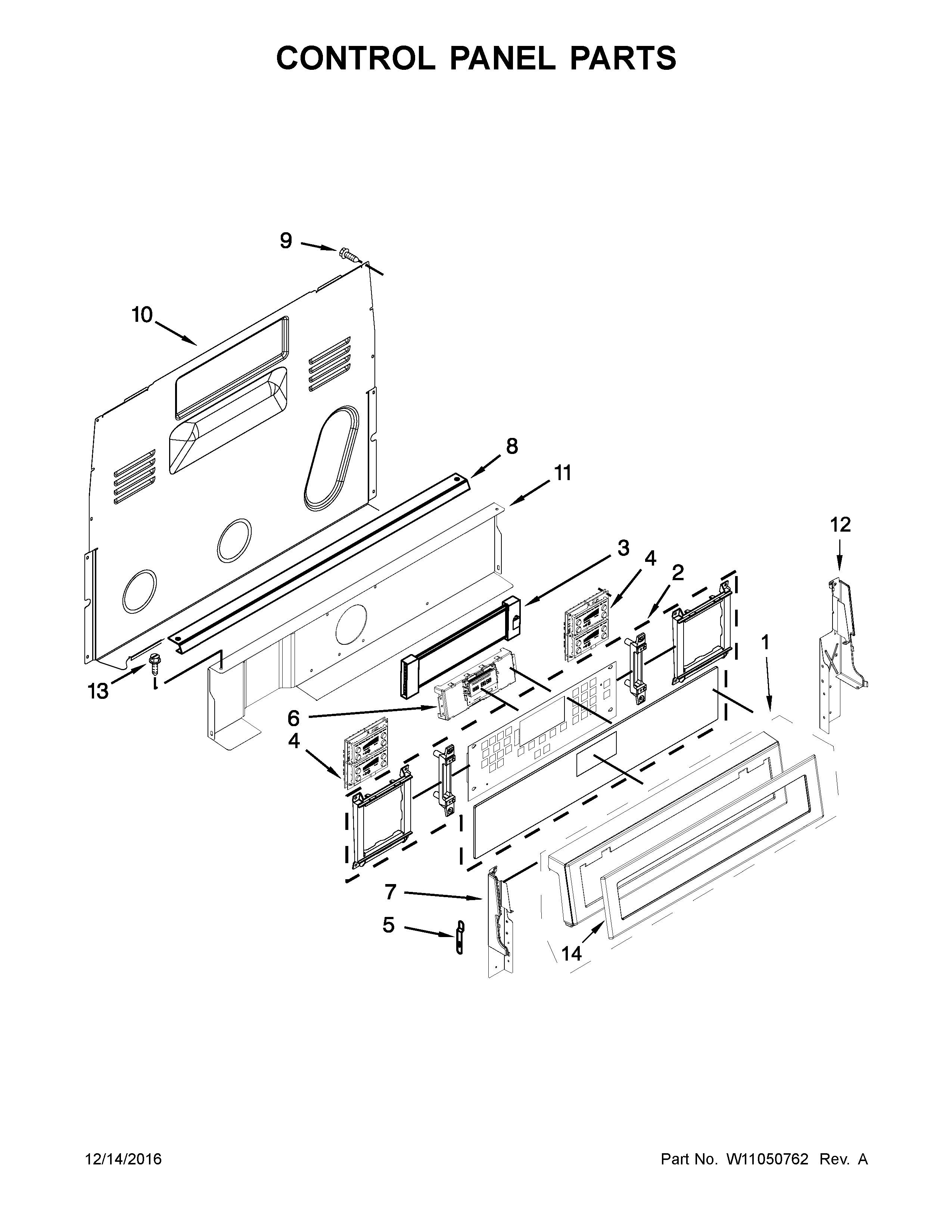 CONTROL PANEL PARTS