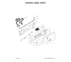 Whirlpool WFW8540FW1 control panel parts diagram