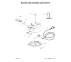 KitchenAid KFP0935QGC0 motor, housing unit parts diagram